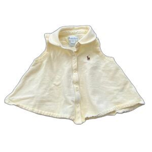 Ralph Lauren baby yellow collared top soft polo
